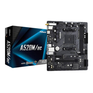 ASRock A520M/ac Micro ATX AM4 Motherboard