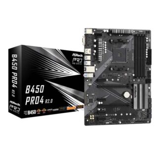 ASRock B450 Pro4 R2.0 AM4 AMD Promontory ATX AMD Motherboard