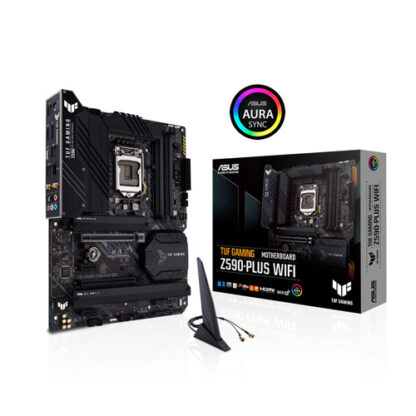 ASUS TUF Gaming Z590-Plus WiFi 6 Intel Z590 LGA 1200 (Intel 11th/10th Gen) ATX Gaming Motherboard